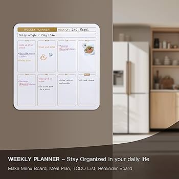 Amazon.com : SELEAD 18”x18” Magnetic Glass Planning Board
